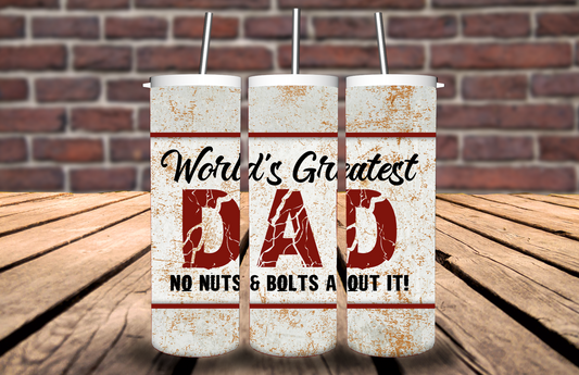 20oz World Greatest Dad Tumbler